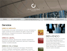 Tablet Screenshot of calvoiglesias.com